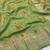 Light Green Color jaqurad weveing Work  Georgette Saree