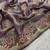 Lavender Color Thread Embroidery work  Satin Silk Saree