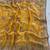 Yellow Color Thread Embroidery work  Satin Silk Saree