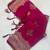 Rani Pink Color jaqurad weveing Work  Georgette Saree