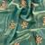 Emerald vColor Thread Embroidery work  Satin Silk Saree