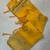 Yellow Color jaqurad weveing Work  Georgette Saree