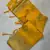Yellow Color jaqurad weveing Work  Georgette Saree