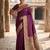 Wine Color Zari Woven Work Silk Saree 