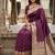 Wine Color Zari Woven Work Silk Saree 