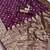 Wine Color Zari Woven Work Silk Saree 