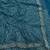 Blue Color  Beads Work with Cut work border Net Saree