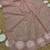 Light Pink Color  Beads Work with Cut work border Net Saree