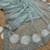 Sky Blue Color  Beads Work with Cut work border Net Saree