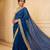 BlueColor Sequence  butti  Work Satin Saree
