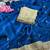 BlueColor Sequence  butti  Work Satin Saree