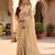 Cream Color Sequence  butti  Work Satin Saree