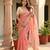 Light Pink Color Sequence  butti  Work Satin Saree