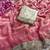 Light Pink Color Sequence  butti  Work Satin Saree