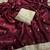 Maroon Color Sequence  butti  Work Satin Saree