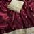 Maroon Color Sequence  butti  Work Satin Saree