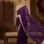 Purple Color Sequence  butti  Work Satin Saree