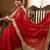 Red Color Sequence  butti  Work Satin Saree