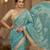 Sky Blue Color Sequence  butti  Work Satin Saree