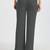 Women solid lavender regular fit mid-rise flat front trousers