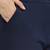 Women solid navy blue regular fit mid-rise flat front trousers