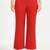 Women solid navy blue regular fit mid-rise flat front trousers