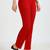 Women solid navy blue regular fit mid-rise flat front trousers