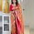 Multy color art silk blend sarees with blouse