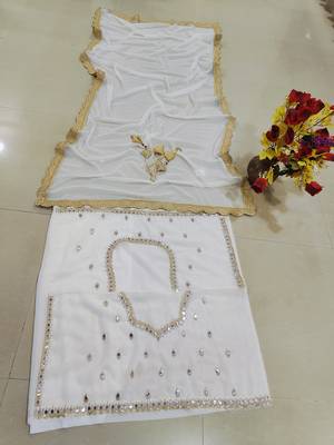 ivory sequins & zari embroidered designer lehenga choli 6