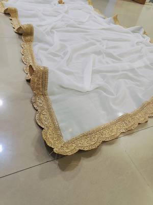 ivory sequins & zari embroidered designer lehenga choli 9