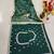 Emerald Green 3mm & 5mm Sequins with Zari Embroidered indian Wedding Designer Lehenga Choli 