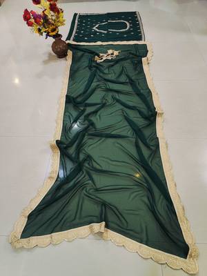 emerald green sequins & zari embroidered lehenga choli 7