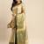 Beige cotton silk saree with unstitched blouse piece