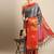 Grey cotton silk saree with unstitched blouse piece