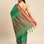 Green cotton silk saree with unstitched blouse piece