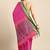 Pink cotton silk saree with unstitched blouse piece