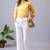Women solid white regular fit mid-rise flat front trousers