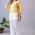 Women solid white regular fit mid-rise flat front trousers