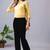 Women solid black regular fit mid-rise flat front trousers