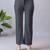 Women solid lavender regular fit mid-rise flat front trousers