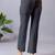 Women solid lavender regular fit mid-rise flat front trousers