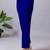 Women solid navy blue regular fit mid-rise flat front trousers