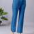 Women solid maroon regular fit mid-rise flat front trousers
