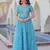 Sky designer long kurti with Embroidery Sequins work