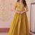 Yellow Designer Readymade Long Kurti With Embroidery Sequins Work