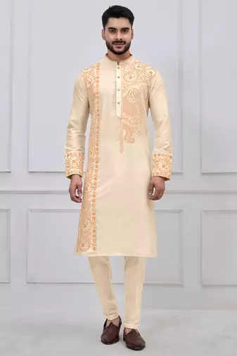 Gold ps viscose premium designer festive wear kurta trouser set