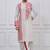 White ps viscose premium designer festive wear bengali dhoti kurta set