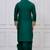 Green ps viscose premium designer festive wear bengali dhoti kurta set