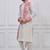 White ps viscose premium designer festive wear bengali dhoti kurta set