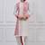 White ps viscose premium designer festive wear bengali dhoti kurta set